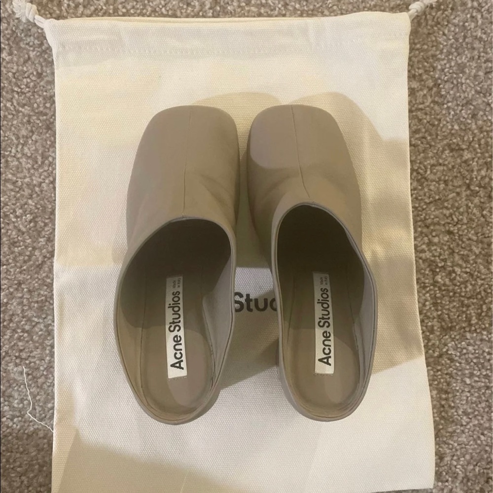 Acne studios heeled mule